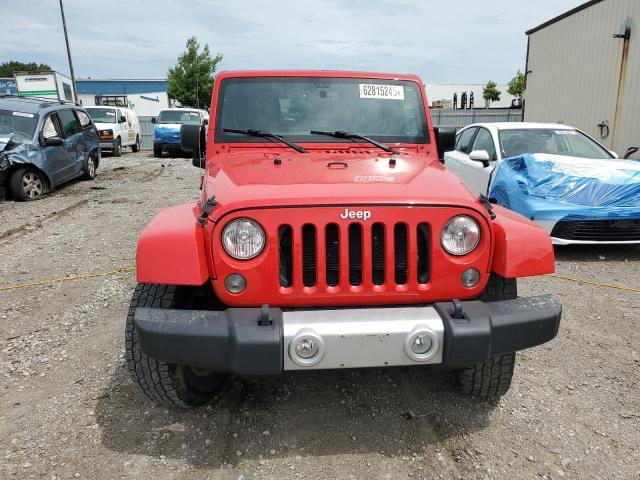 1C4BJWEG0FL586866 - 2015 JEEP WRANGLER U SAHARA RED photo 5