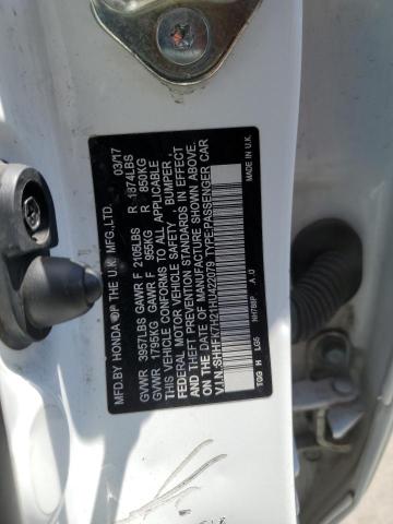 SHHFK7H21HU422079 - 2017 HONDA CIVIC LX თეთრი ფოტო 12