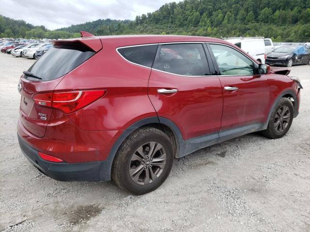 5XYZTDLB8FG234814 - 2015 HYUNDAI SANTA FE S RED photo 3