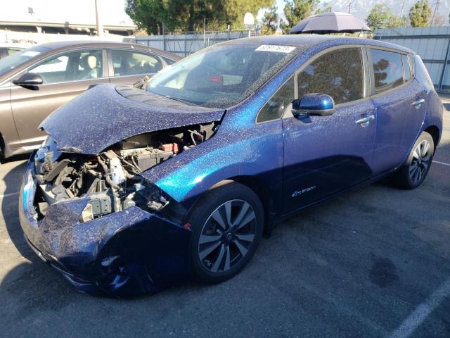 1N4BZ0CP7HC305552 - 2017 NISSAN LEAF S BLUE photo 1