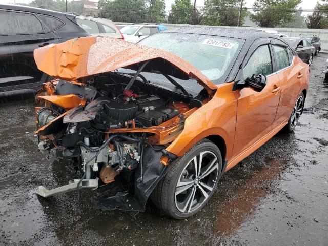 3N1AB8DV8MY286388 - 2021 NISSAN SENTRA SR ORANGE photo 1