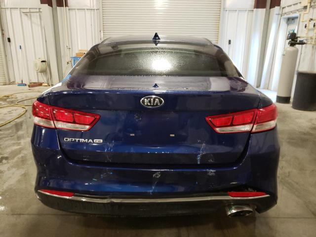 5XXGT4L37JG245378 - 2018 KIA OPTIMA LX BLUE photo 6