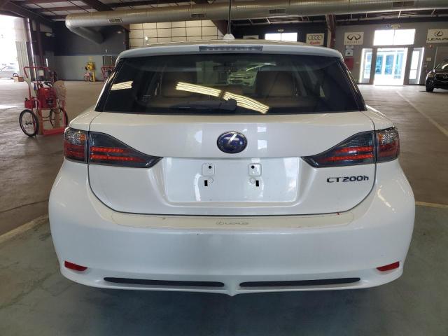 JTHKD5BH7D2160317 - 2013 LEXUS CT 200 WHITE photo 6