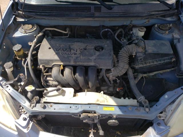 2T1KR32E48C716412 - 2008 TOYOTA COROLLA MA XR BLUE photo 11