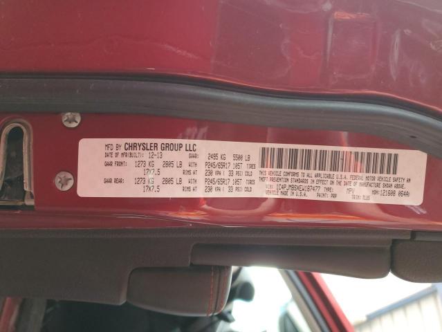 1C4PJMBSXEW187477 - 2014 JEEP CHEROKEE TRAILHAWK 栗色 照片 13