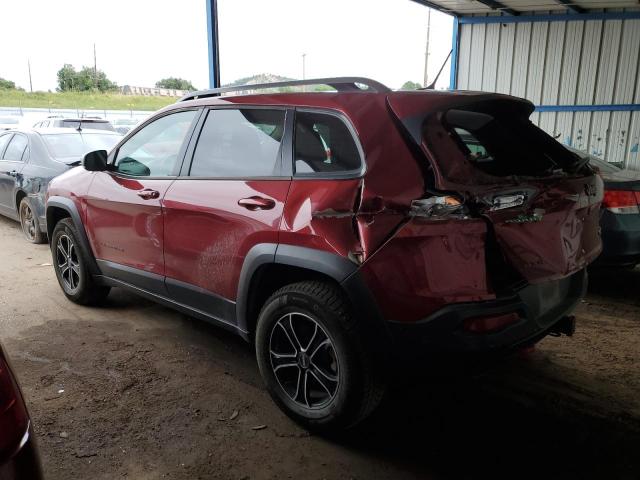 1C4PJMBSXEW187477 - 2014 JEEP CHEROKEE TRAILHAWK MAROON photo 2