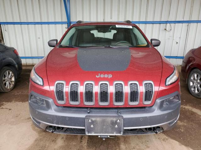 1C4PJMBSXEW187477 - 2014 JEEP CHEROKEE TRAILHAWK MAROON photo 5