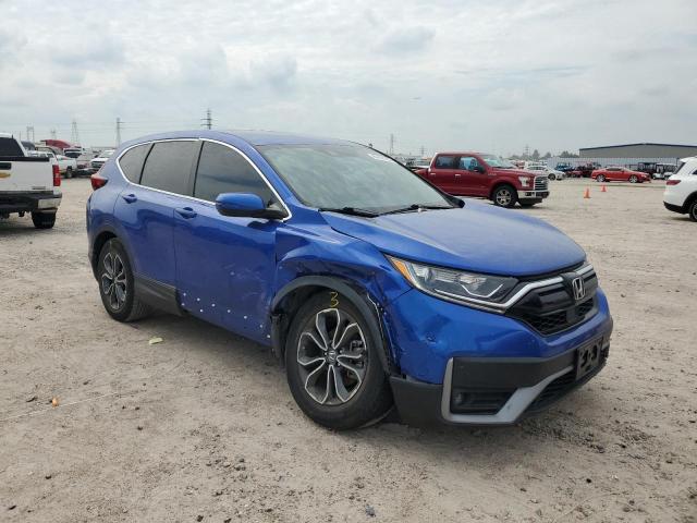 7FARW1H80ME016412 - 2021 HONDA CR-V EXL BLUE photo 4