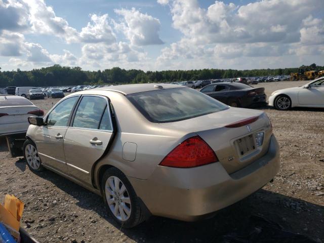 1HGCM66517A052315 - 2007 HONDA ACCORD EX GOLD photo 2