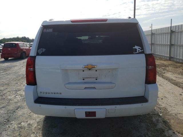 1GNSKHKC2GR405976 - 2016 CHEVROLET SUBURBAN K1500 LT WHITE photo 6