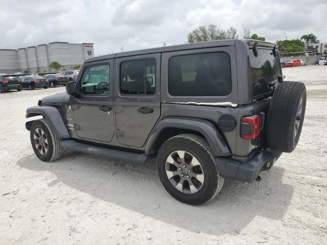 1C4HJXEGXJW185106 - 2018 JEEP WRANGLER UNLIMITED SAHARA Մոխրագույն լուսանկար 2