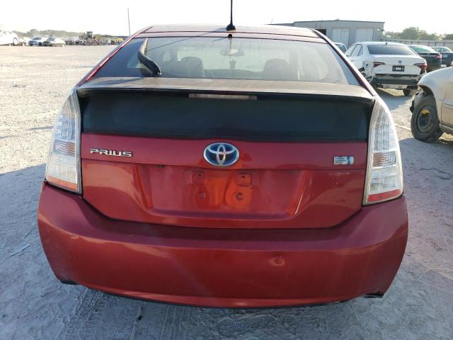 JTDKN3DU6A0086196 - 2010 TOYOTA PRIUS RED photo 6