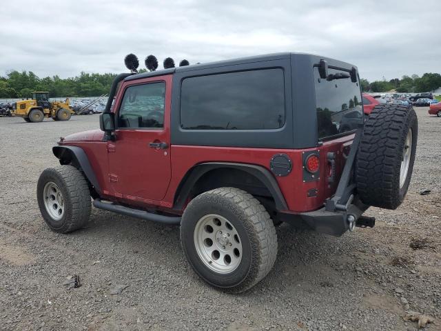 1C4AJWAG7CL105511 - 2012 JEEP WRANGLER SPORT BURGUNDY photo 2