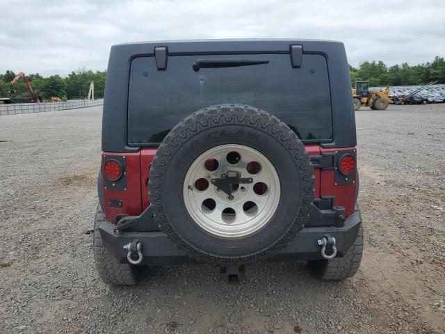 1C4AJWAG7CL105511 - 2012 JEEP WRANGLER SPORT BURGUNDY photo 6