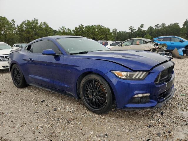 1FA6P8CF3F5391845 - 2015 FORD MUSTANG GT BLUE photo 4