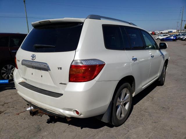 JTEES42A482091489 - 2008 TOYOTA HIGHLANDER LIMITED WHITE photo 4