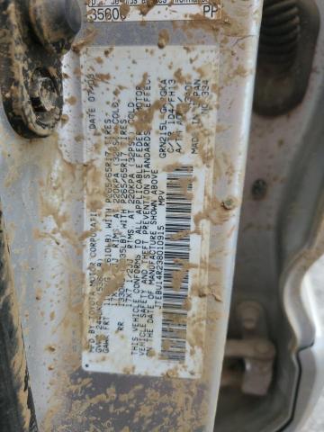 JTEBU14R238010915 - 2003 TOYOTA 4RUNNER SR5 GRAY photo 12