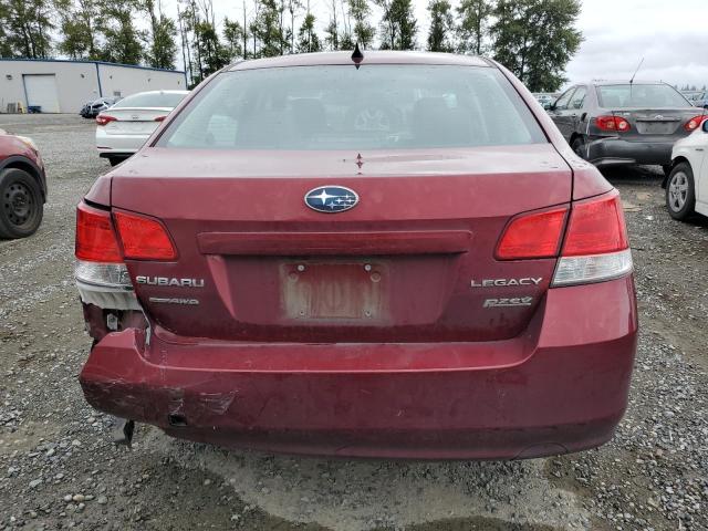 4S3BMBK68C3014726 - 2012 SUBARU LEGACY 2.5I LIMITED RED photo 6