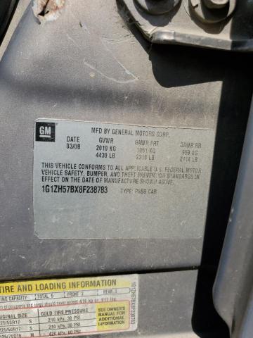 1G1ZH57BX8F238783 - 2008 CHEVROLET MALIBU 1LT 棕色 照片 12