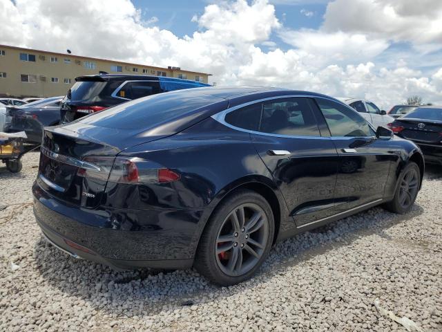 5YJSA1H13EFP40997 - 2014 TESLA MODEL S BLUE photo 3