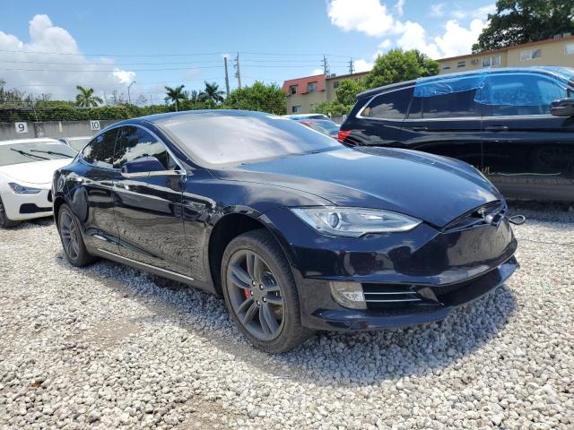 5YJSA1H13EFP40997 - 2014 TESLA MODEL S BLUE photo 4