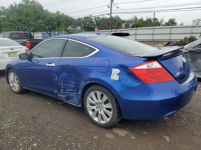 1HGCS22878A016774 - 2008 HONDA ACCORD EXL BLUE photo 2