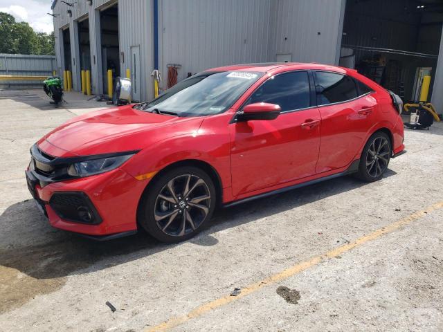 SHHFK7H96JU213410 - 2018 HONDA CIVIC SPORT TOURING RED photo 1