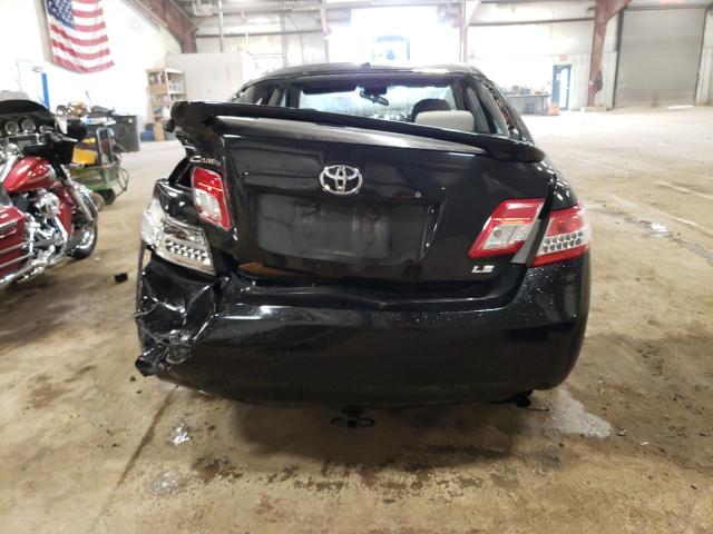 4T4BF3EK9BR211228 - 2011 TOYOTA CAMRY BASE BLACK photo 6