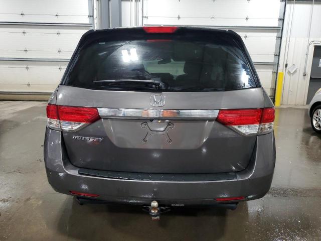 5FNRL5H61GB145533 - 2016 HONDA ODYSSEY EXL GRAY photo 6