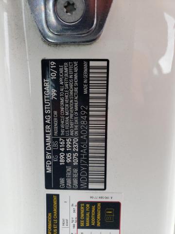 WDDYJ7HA6LA028492 - 2020 MERCEDES-BENZ AMG GT WHITE photo 12