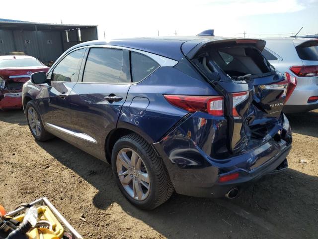 5J8TC2H74KL010468 - 2019 ACURA RDX ADVANCE BLUE photo 2