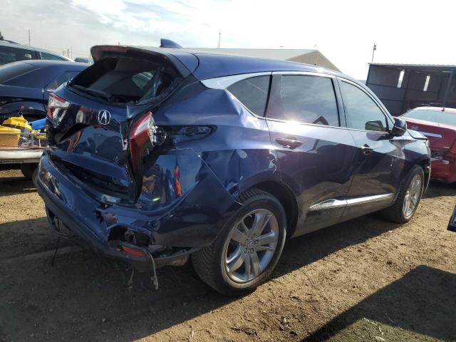 5J8TC2H74KL010468 - 2019 ACURA RDX ADVANCE BLUE photo 3