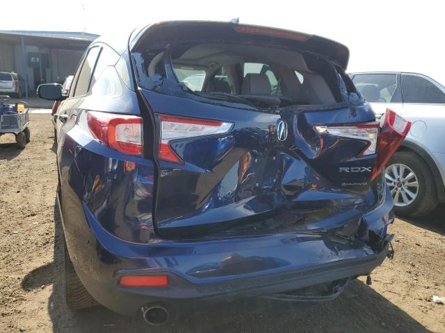 5J8TC2H74KL010468 - 2019 ACURA RDX ADVANCE BLUE photo 6