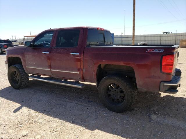 3GCUKSEC4EG166051 - 2014 CHEVROLET SILVERADO K1500 LTZ RED photo 2