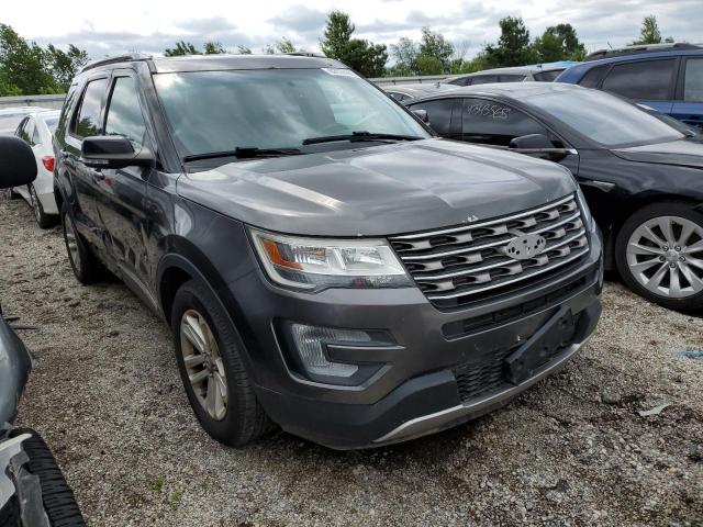 1FM5K7D81HGA42197 - 2017 FORD EXPLORER XLT ნაცრისფერი ფოტო 6