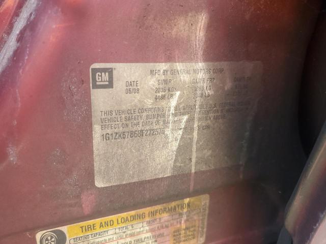 1G1ZK57B68F272575 - 2008 CHEVROLET MALIBU LTZ 勃艮第红 照片 12