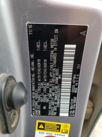 5TDBKRFHXGS355771 - 2016 TOYOTA HIGHLANDER LE SILVER photo 12