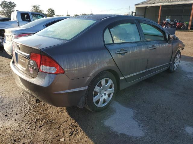 2HGFA1F51AH515586 - 2010 HONDA CIVIC LX GRAY photo 3