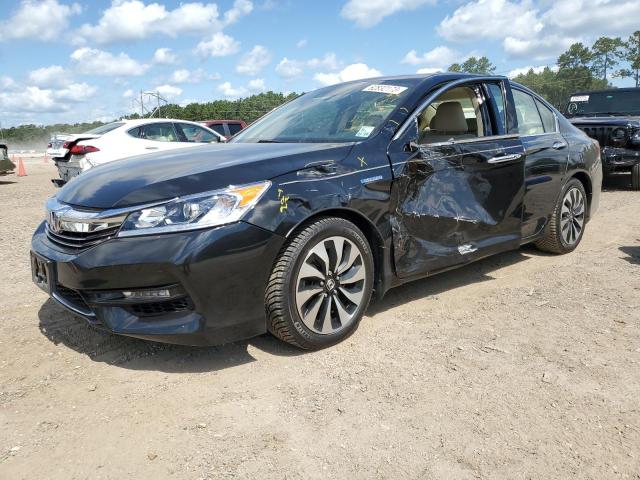 JHMCR6F5XHC005255 - 2017 HONDA ACCORD HYBRID EXL BLACK photo 1