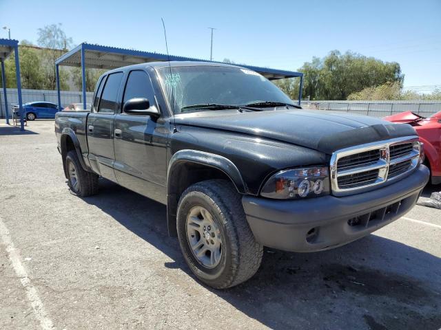 1D7HG38N84S769944 - 2004 DODGE DAKOTA QUAD SPORT BLACK photo 4