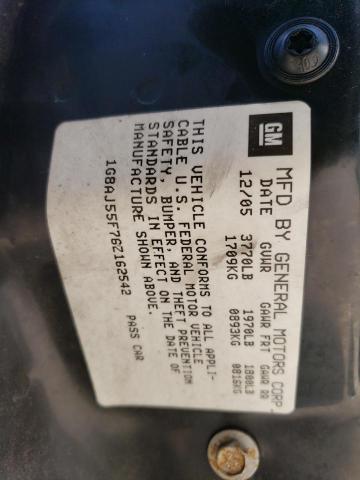 1G8AJ55F76Z162542 - 2006 SATURN ION LEVEL 2 银色 照片 12