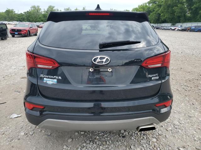 5XYZTDLB0HG438459 - 2017 HYUNDAI SANTA FE S BLACK photo 6