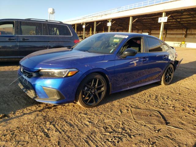 2HGFE2F5XNH572725 - 2022 HONDA CIVIC SPORT BLUE photo 1