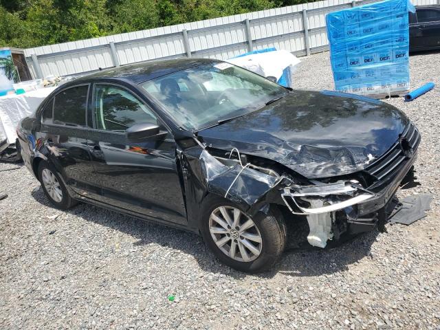 3VW2K7AJ5FM229585 - 2015 VOLKSWAGEN JETTA BASE BLACK photo 4