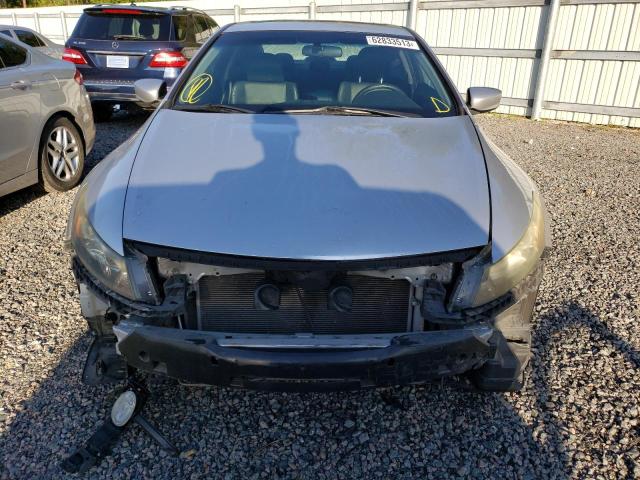 1HGCS22848A009104 - 2008 HONDA ACCORD EXL SILVER photo 5