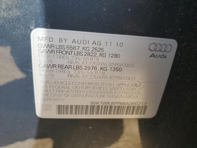 WA1WKAFP8BA060212 - 2011 AUDI Q5 PRESTIGE 灰色 照片 12