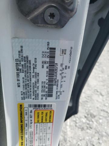 3FA6P0LUXJR283759 - 2018 FORD FUSION SE HYBRID თეთრი ფოტო 12