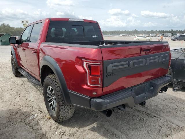 1FTFW1RG9KFB67861 - 2019 FORD F150 RAPTOR RED photo 2