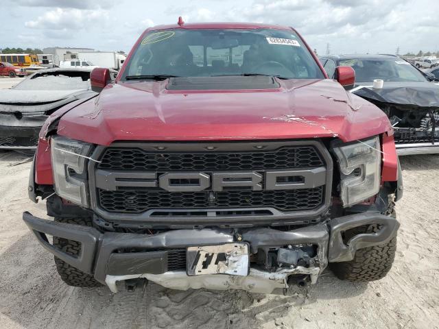 1FTFW1RG9KFB67861 - 2019 FORD F150 RAPTOR RED photo 5