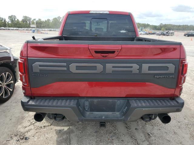 1FTFW1RG9KFB67861 - 2019 FORD F150 RAPTOR RED photo 6